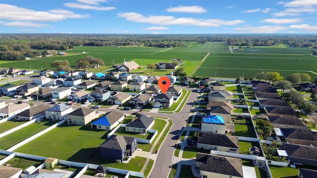 drone / aerial view with a residential view