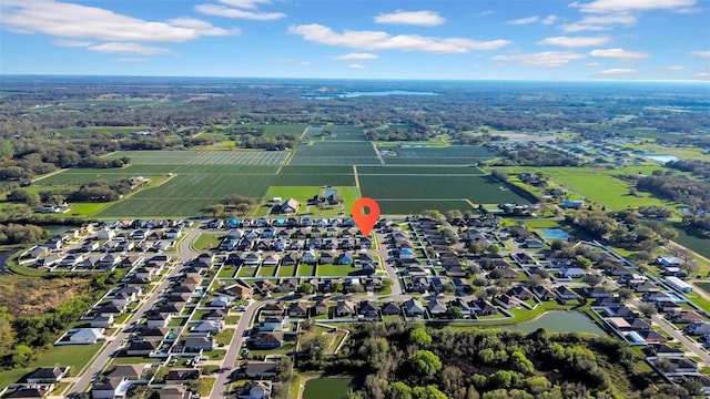 aerial view featuring a residential view