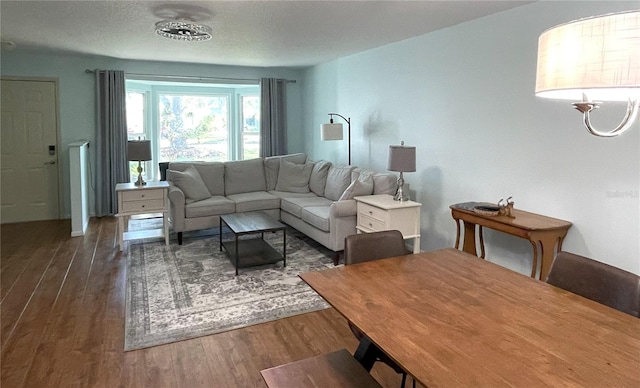 living room featuring wood finished floors