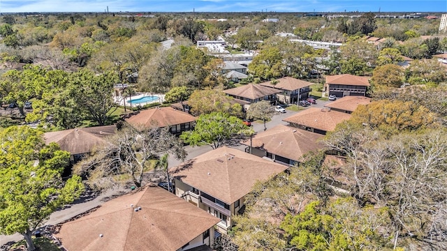 drone / aerial view featuring a residential view