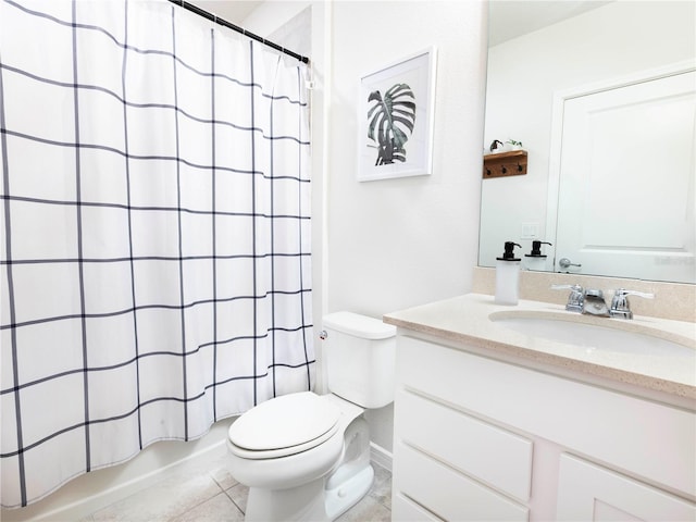 29922 Marquette Ave, Wesley Chapel, FL 33545 - full bathroom with tile patterned flooring, vanity, and toilet