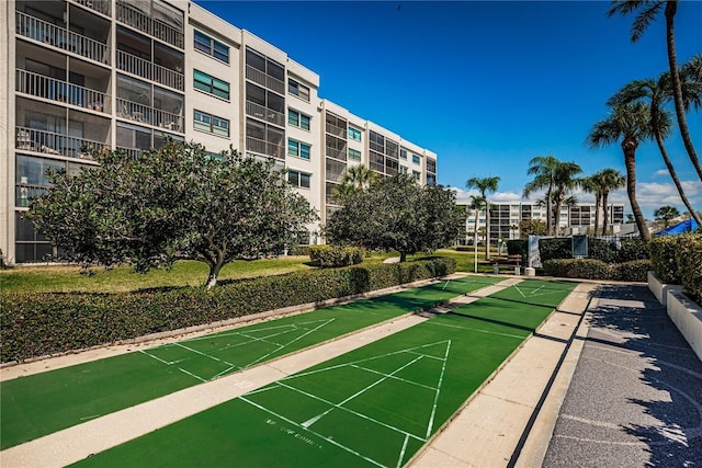 surrounding community featuring shuffleboard