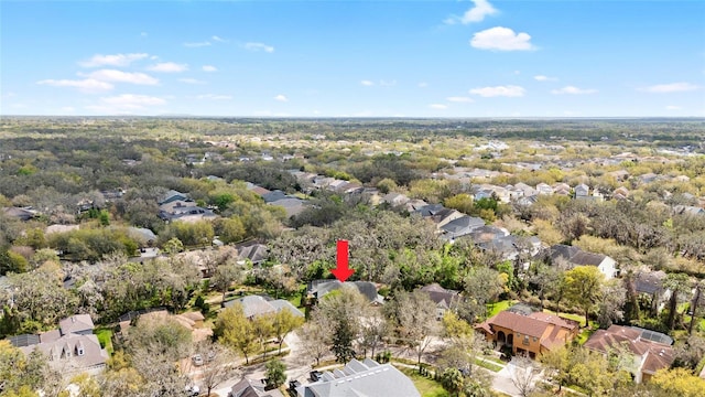 aerial view featuring a residential view