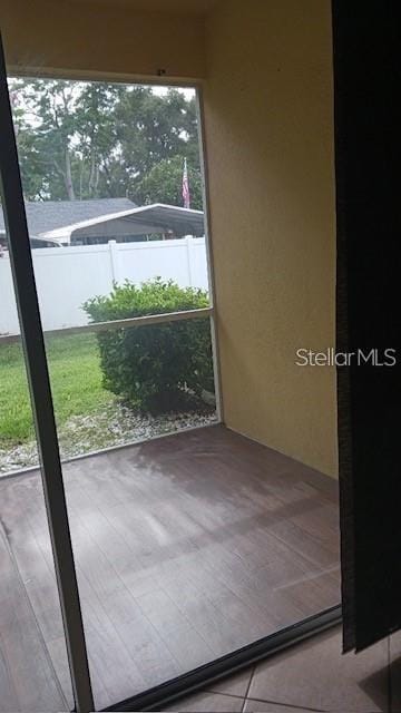 entryway featuring tile patterned flooring