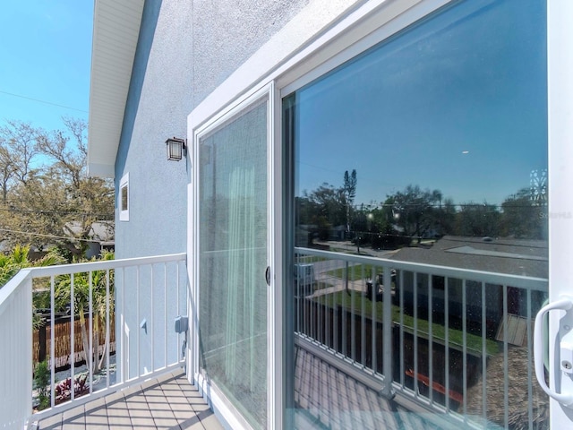 view of balcony