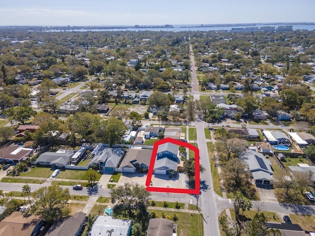 bird's eye view featuring a residential view