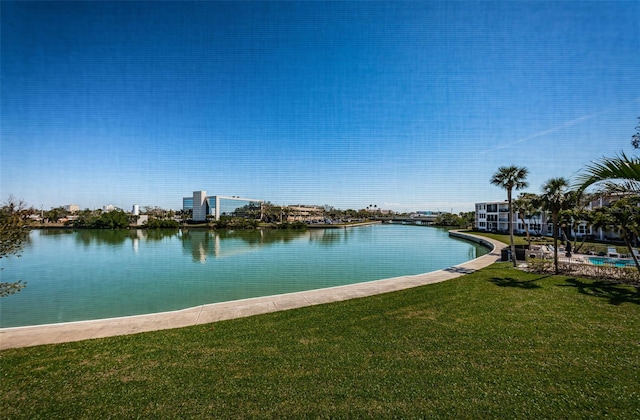 view of water feature