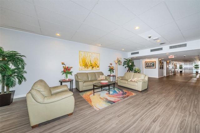 building lobby featuring visible vents