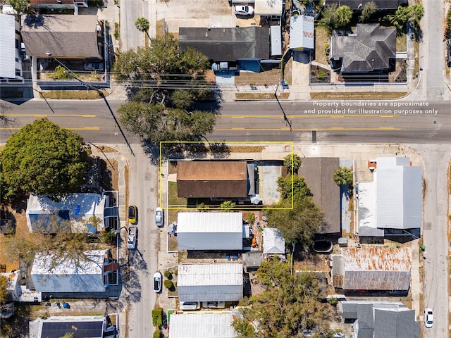 drone / aerial view featuring a residential view