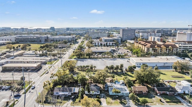 aerial view featuring a view of city