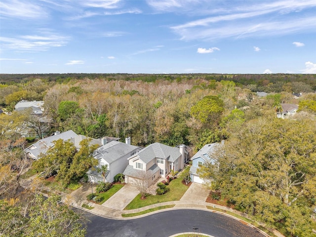 drone / aerial view with a residential view