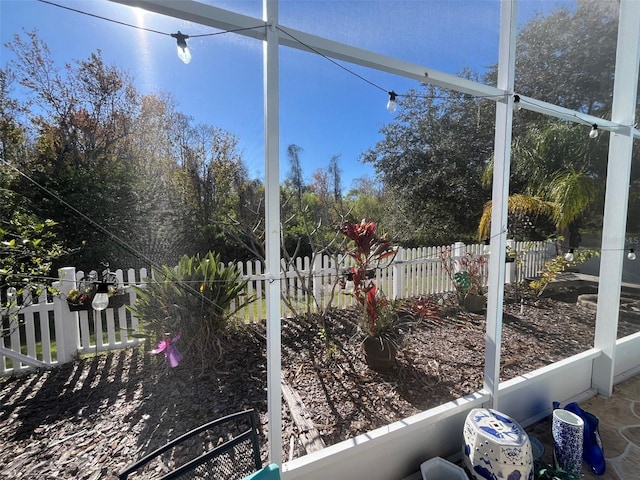 view of sunroom / solarium