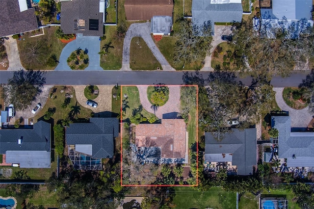 bird's eye view featuring a residential view