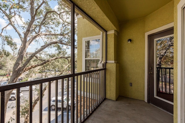 view of balcony