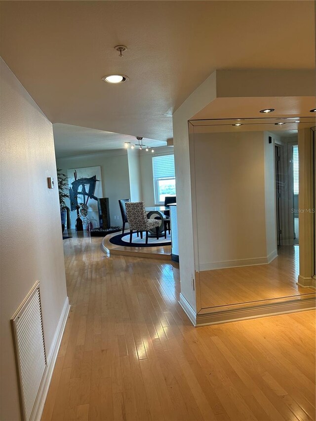 6425 Shoreline Dr Unit 10506, Saint Petersburg, FL 33708 - hall with baseboards and hardwood / wood-style floors