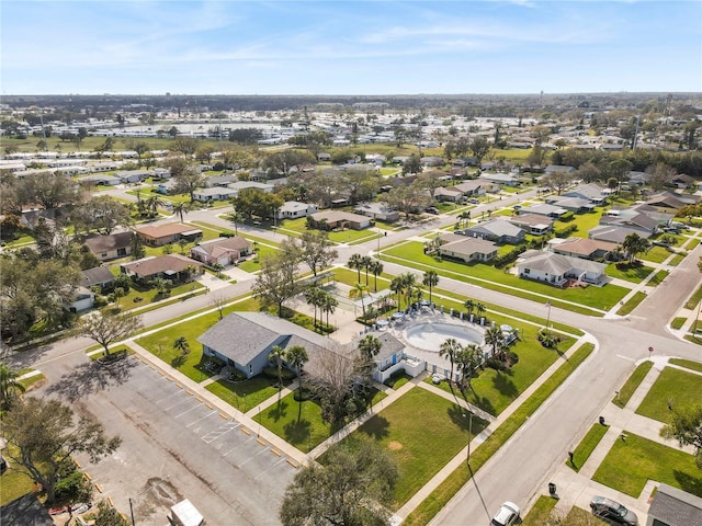 aerial view featuring a residential view