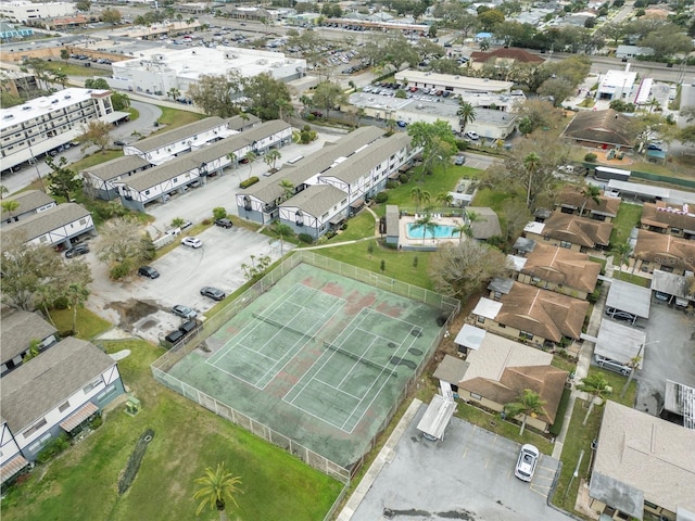 drone / aerial view featuring a residential view