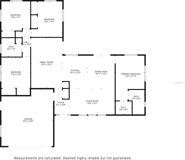 1100 Webb Dr, Clearwater, FL 33755 - view of floor plan / room layout