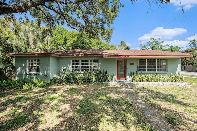 view of ranch-style house