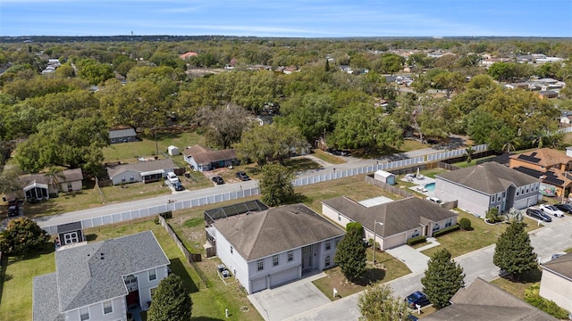 drone / aerial view featuring a residential view