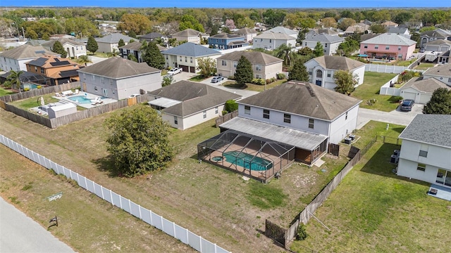 birds eye view of property featuring a residential view