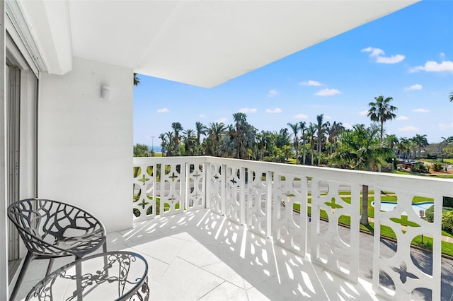 view of balcony