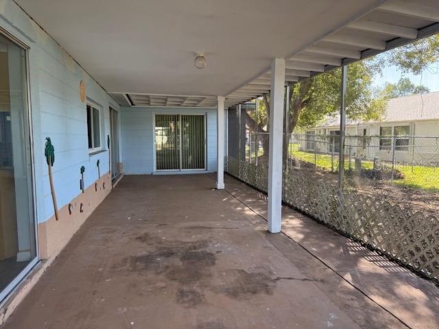 view of patio / terrace with fence