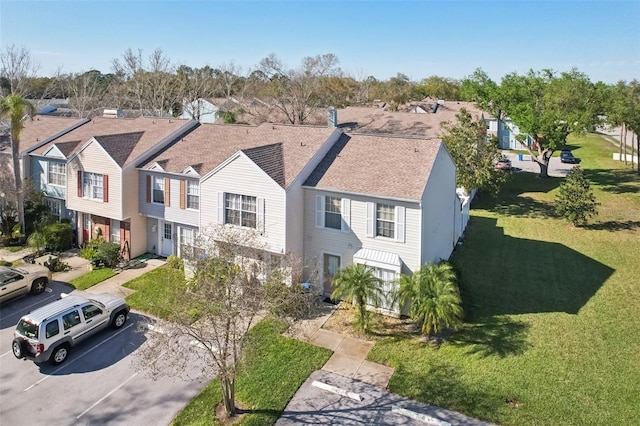 bird's eye view featuring a residential view