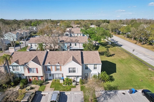 aerial view featuring a residential view