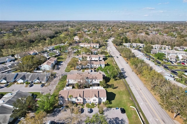 bird's eye view with a residential view