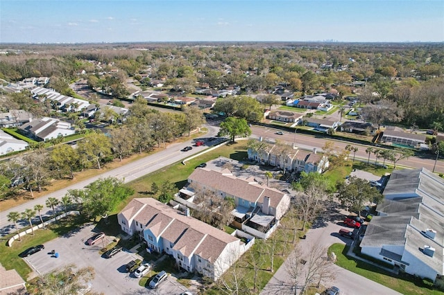 drone / aerial view with a residential view