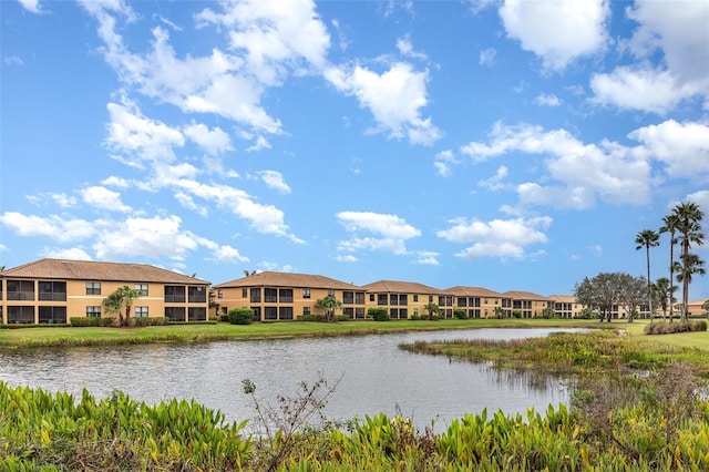 water view with a residential view