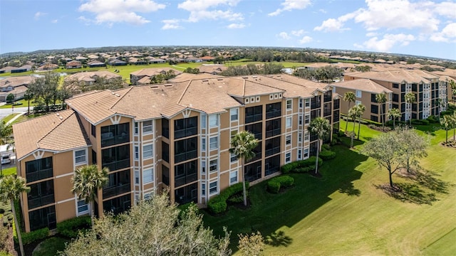 bird's eye view with a residential view