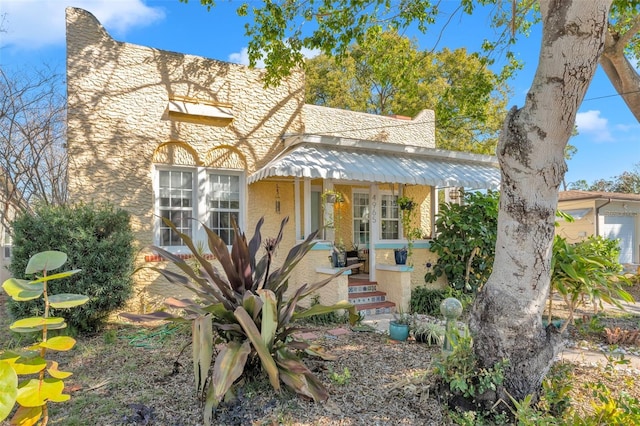 view of front of property featuring french doors