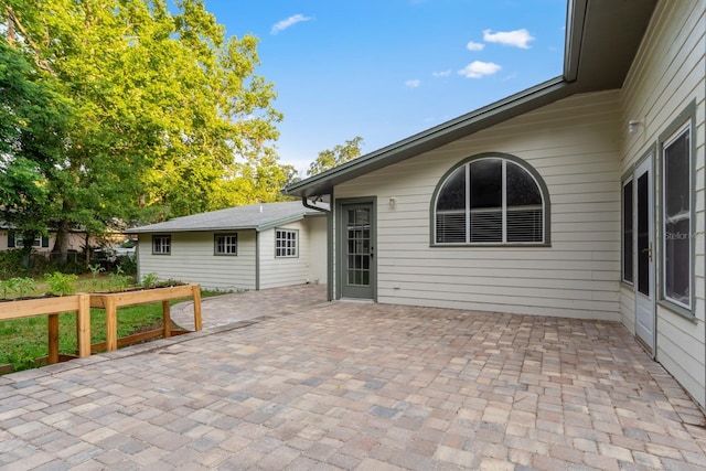 exterior space with a patio