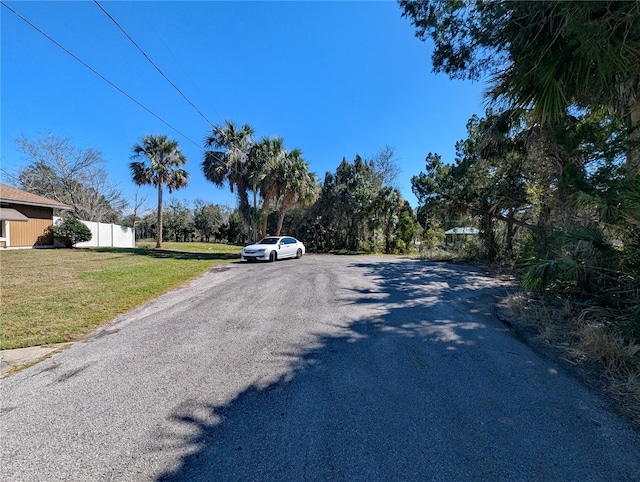 view of road