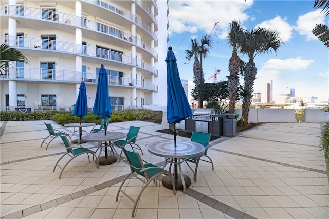 view of patio / terrace featuring area for grilling