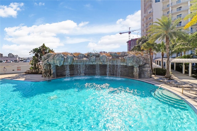 pool featuring a patio