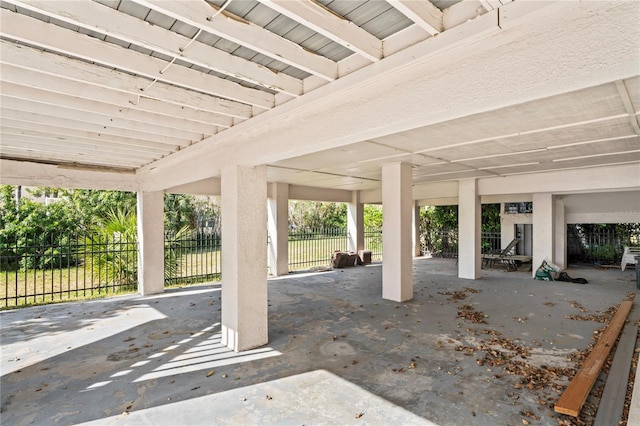 view of patio / terrace with fence