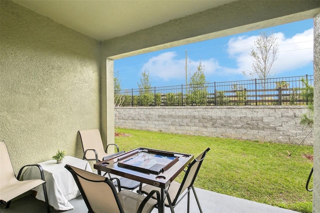 view of patio / terrace featuring a fenced backyard