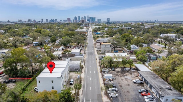 bird's eye view featuring a view of city