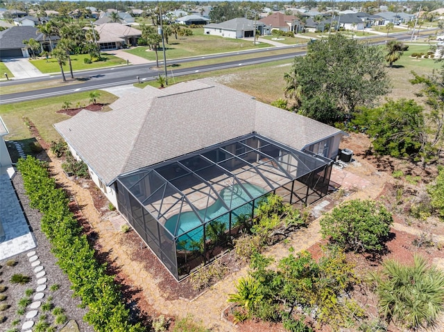 drone / aerial view featuring a residential view