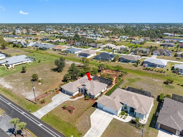 aerial view featuring a residential view