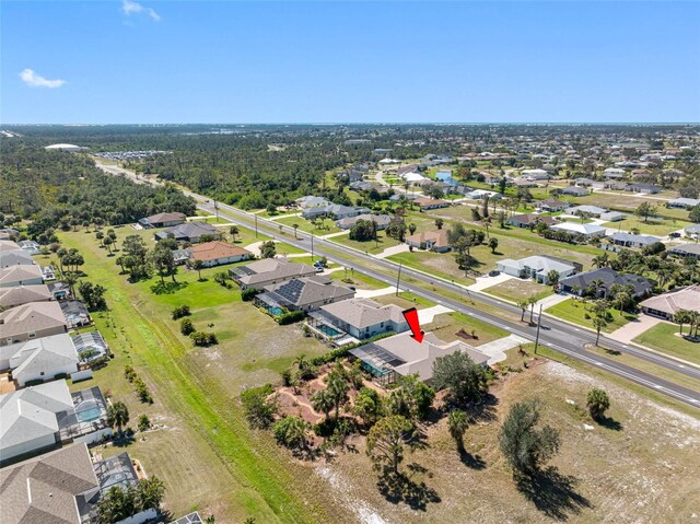 birds eye view of property featuring a residential view