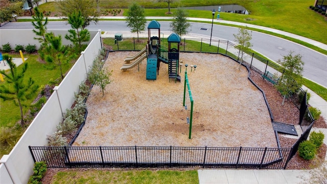 community playground with fence