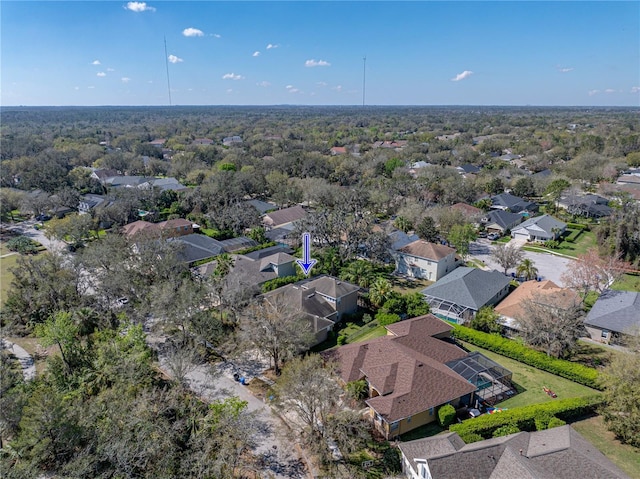 drone / aerial view with a residential view