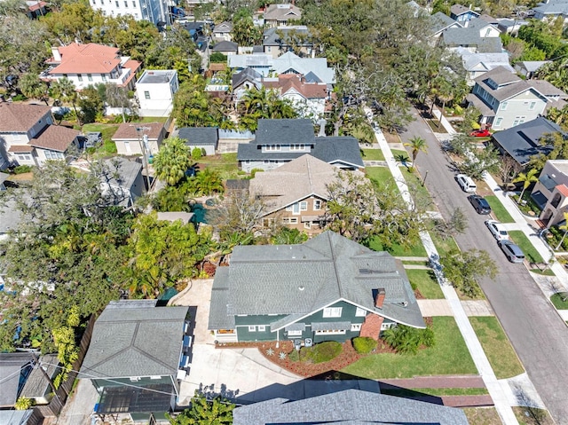 aerial view featuring a residential view