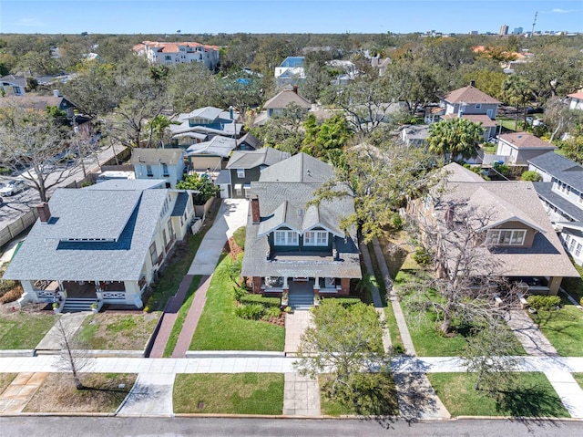 bird's eye view featuring a residential view