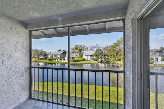 interior space featuring a residential view