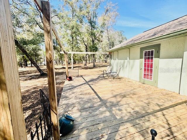 view of patio / terrace featuring a deck